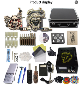 Kit de tatuaje profesional 2 Gun <span class=keywords><strong>Dragonhawk</strong></span> Kit de tatuaje rotativo Juego de máquina Kit de tatuaje Juego completo Maquillaje permanente con tintas - Product Image 3