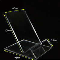 Support d'affichage de téléphone portable en acrylique pratique avec support d'alimentation, présentoir de comptoir