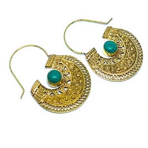 Pendientes de Aro Bohemios Plateados para Mujer, Estilo Indio, Sin Níquel, Hechos a Mano - Product Image 4