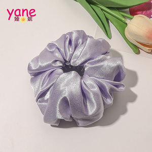 Aksesori Rambut Sarang Burung Wanita, Jepit Rambut dengan Scrunchies Ekor Kuda Satin - Product Image 4