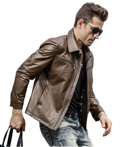 Wholesale High Quality Custom black Leather Jacket Leather Jacket For Men 2026 <b>genuine</b> Leather Jackets for Winter - Product Image 1