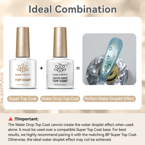 BORN PRETTY Nouveauté <span class=keywords><strong>Top</strong></span> <span class=keywords><strong>Coat</strong></span> Gouttes d'Eau Vernis Gel Transparent Parfait Effet 3D Gouttelettes d'Eau Gel Polish Fournitures pour Ongles - Product Image 6