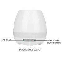 Cadeaux de Promotion imperméable à l'eau intelligente tactile vraie plante led sans fil pot haut-parleur