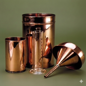 Pluviomètre en cuivre de qualité supérieure pour la mesure des précipitations, la surveillance météorologique et les études hydrologiques - Product Image 4