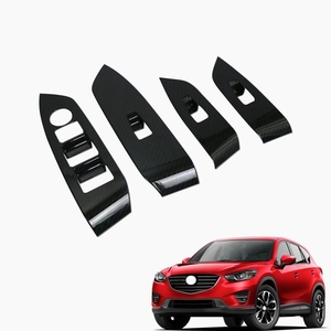 Cache-interrupteur de lève-vitre électrique couleur carbone pour CX-5 2017 - Accessoires auto - Product Image 1
