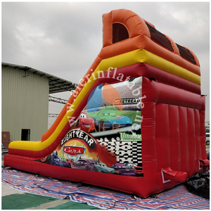 Toboggan gonflable à thème automobile, château gonflable commercial de qualité supérieure avec toboggan pour enfants, idéal pour les fêtes, la <span class=keywords><strong>location</strong></span> et les aires de jeux extérieures - Product Image 4
