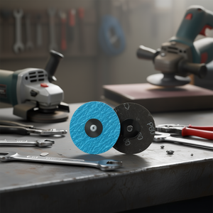 แผ่นขัดเฟอร์วี ซิร์โคเนีย 80 มม. P60 แบบล็อคเร็วสำหรับการเจียรโลหะ - Product Image 3