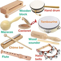 Wooden Musical Instruments Set, Percussion Set with Xylophone Educational Music Toys for Kids and Toddlers