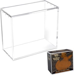 Design 10MM Thickness Stable Crystal Clear <b>Acrylic</b> Pokemoned Elite Training <b>Box</b> Booster Case stackable pmma tcgs <b>display</b> case - Product Image 4