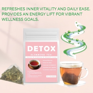 Thé <span class=keywords><strong>minceur</strong></span> détoxifiant biologique à base de plantes pour adultes, sachet de 14 jours pour brûler les graisses, marque privée de haute qualité chinoise avec logo - Product Image 4