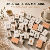 Dirancang untuk Kenyamanan Abadi, Set Mahjong Oriental Modern dengan Ubin Halus Seperti Sutra untuk Permainan Malam Minggu yang Santai