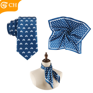 Nhà Cung Cấp Chuyên Nghiệp Khăn Quàng Cổ Nữ Bộ Cà Vạt Nam Khăn Polyester In Chất Lượng Tốt Tùy Chỉnh Khăn Sa Tanh In Thiết Kế Tùy Chỉnh - Product Image 1