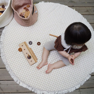 <span class=keywords><strong>Tapis</strong></span> de jeu <span class=keywords><strong>rond</strong></span> en coton pour bébé, 95cm de diamètre, <span class=keywords><strong>tapis</strong></span> de sol pour enfants, <span class=keywords><strong>tapis</strong></span> de pique-nique pour ramper - Product Image 6