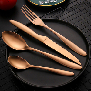 304 thép không gỉ Đức Tây Flatware SET CÁT răng cưa bít tết dao muỗng nĩa cho khách sạn nhà hàng và các bên - Product Image 4