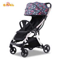 Système de voyage pour bébé, poussette multifonction en coton avec angle réglable, design pliable et protection solaire