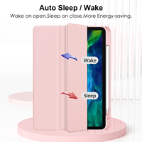 Étui pour tablette avec fonction de mise en veille et de réveil automatiques pour iPad Air 4 Air 5 10.9 iPad Air 11 2024 2025 Pro 11 2020-2022 avec support pour stylet