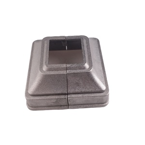 25x25 de aluminio de calidad valla baranda de la cubierta de la Base placa Base cubierta 2-pc fit - Product Image 2