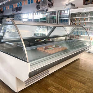Thương mại siêu thị tủ lạnh phục vụ Over Counter Deli trường hợp Showcase thịt làm lạnh với lưu trữ - Product Image 3