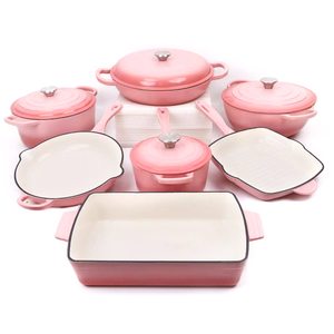 Bộ nồi chảo tráng men gốm chống dính bán chạy, gồm 7 món, dùng cho nhà bếp và nhà hàng - Product Image 1