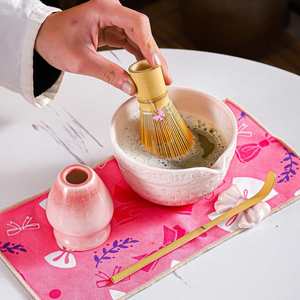 Traditional Japanese Style Ceramic Bowl White Matcha Tool <b>Set</b> for <b>Tea</b> Ceremony - Product Image 2