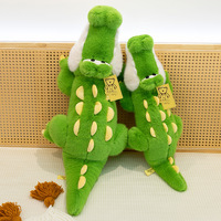 Juguete de Peluche Creativo de Cocodrilo de Dibujos Animados, Almohada Larga de Peluche para Dormir en Casa, Regalo Unisex para Niños
