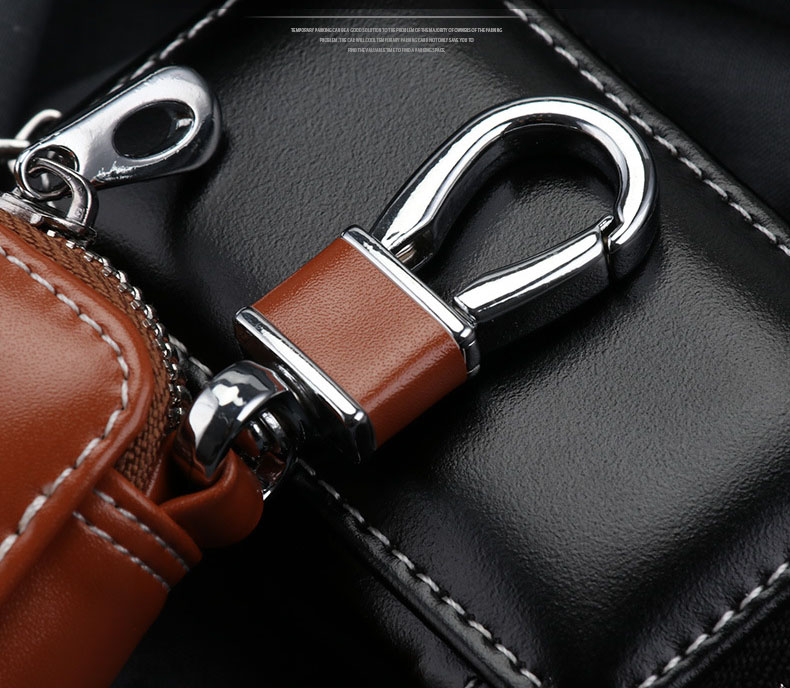 Universal Leather Car Key Case Cover | Jinli Brand | Custom Logo for Skoda, VW