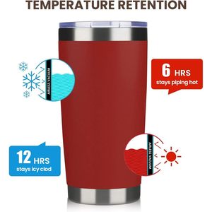 20oz Double Wall Vacuum <b>Insulated</b> Travel Mug 48 Pack Stainless Steel Tumblers Handles Lid Straw Powder 1500ml Capacity Bulk - Product Image 3