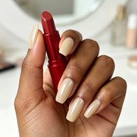 Ongles artificiels à presser ABS Aurora Blanc, forme cercueil, durables, avec colle