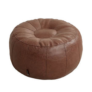 Repose-pieds moderne multifonctionnel en cuir Pouf pliable <span class=keywords><strong>Futon</strong></span> tabouret ménage housse de rangement baie vitrée <span class=keywords><strong>Tatami</strong></span> chaussure changement siège - Product Image 1