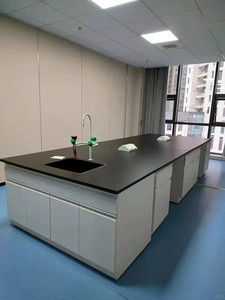 Postazione di Lavoro da Laboratorio in Metallo Stile Industriale, Tavolo da Laboratorio in Ferro per Scuole Odontoiatriche, Applicazioni Mediche e Biologiche, Design con Pannello in Legno - Product Image 1