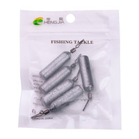 Hengjia métal longue ligne poids de pêche forme de cylindre poids de tir en vrac plombs de plomb pour la pêche en rivière chine