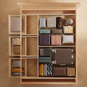 Cadre <span class=keywords><strong>de</strong></span> <span class=keywords><strong>lit</strong></span> Queen Size en bois massif <span class=keywords><strong>de</strong></span> frêne au design minimaliste du siècle moderne <span class=keywords><strong>Coffre</strong></span> <span class=keywords><strong>de</strong></span> <span class=keywords><strong>rangement</strong></span> à tiroirs jumeaux Chalet résidentiel Mobilier d'hôtel - Product Image 6