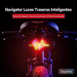 LOY B1 Navigator Luce Posteriore Intelligente, Schermo LED Programmabile, Freno e Indicatore di Direzione, USB Impermeabile IP66, Luci per Bicicletta - Product Image 1