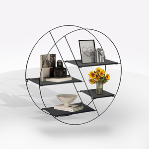 Estante Redondo Modular LARA EN NEGRO METAL - Product Image 1