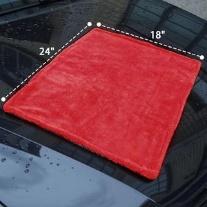 Serviettes de lavage de voiture en microfibre torsadée sans bords, double séchage, 1400 g/m², séchage rapide, pour la maison et l'auto, super absorbantes - Product Image 3