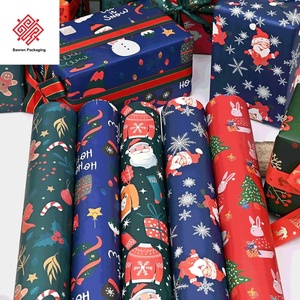 Baoren OEM Biodegradable Eco-Friendly Recycled Christmas Gift <b>Wrapping</b> <b>Paper</b> <b>Roll</b> with Custom Colors and Logo - Product Image 1