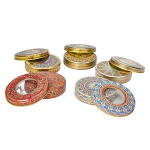 Spot Wholesale Round Tin Box Packaging Coffee Bean Tin Can Saffron Tonic Metal Size 90*20MM Factory Wholesale 3g5g Tinplate Box