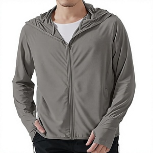 Sweat-shirt de sport pour homme à manches longues et demi-zip, respirant, léger, pour fitness, jogging, entraînement et course à pied, avec fermeture éclair frontale - Product Image 1