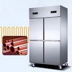 Wholesale Price White Glass Four Door Side by Refrigerator Fridge and Freezer High-Quality Type and Efficient for Long-t - Product Image 3