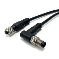 Câble connecteur M5 à 3 broches mâle-femelle étanche pour mini-capteurs, idéal pour micro-interrupteurs de proximité, conception compacte, longueur personnalisable