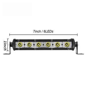 Mini Barra de Luz LED de Una Sola Fila para Trabajo, 4''-20'' Pulgadas, Lámpara de Conducción Automática de 9W, para Camioneta/SUV/ATV Todoterreno, 12V-24V, Nueva - Product Image 4