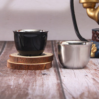 Tasses à café en acier inoxydable 304 de 75 ml à double paroi, très vendues, pour thé et café, Moyen-Orient, Arabie Saoudite, Émirats arabes unis, Dubaï