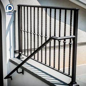 Rampe en acier inoxydable triple couche avec revêtement en poudre, protection UV pour les hôtels, les marches d'entrée, les jardins en pente - Product Image 3