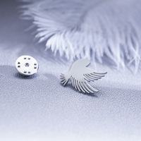 Matériau métallique oiseau colombe épinglette pour costume d'affaires homme accessoire décoratif animal broche broche personnalisé paix colombe épingle badge