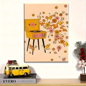 <span class=keywords><strong>Poster</strong></span> sur toile sans cadre Diytree Brand Easter Oil Painting Bohemian Style Floral <span class=keywords><strong>Illustration</strong></span> for Living Room Decoration - Product Image 2