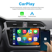 Autoradio Android universel à écran tactile de 9 pouces, navigation GPS 2.5D, lecteur multimédia, bouton de commande, autoradio stéréo