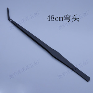 Pinzas para plantas acuáticas de acero inoxidable negro, herramientas para paisajismo de acuarios, pala para arena extendida con puntas rectas y curvas - Product Image 4