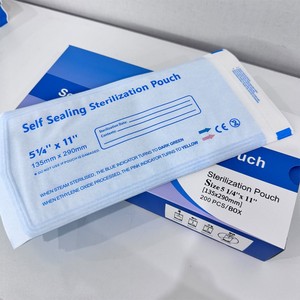 Self Sealing Sterilization Pouch 135mm x 290mm Medical Grade For <b>Nail</b> <b>Tools</b> - Product Image 1