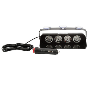 4 <strong>LED</strong> 12V <strong>Strobe</strong> Flashing Light for Car Truck Windshield Suction Cup Safety Emergency <strong>Flasher</strong> Beacon Warning Lamp Assembly - Product Image 1