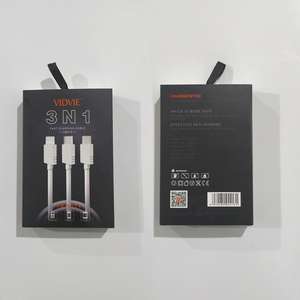 Emballage de câble de données pour accessoires de téléphone portable avec logo personnalisé, câble de charge suspendu 3 en 1, boîte de câble avec trou de suspension - Product Image 6